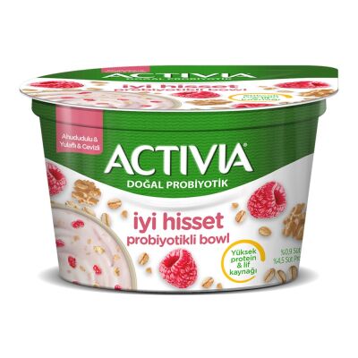 Activia İyi Hisset Probiyotikli Bowl Ahududu&Yulaf&Ceviz - 1
