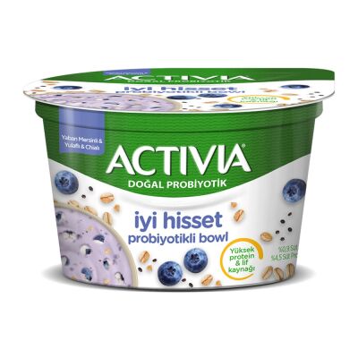 Activia İyi Hisset Probiyotikli Bowl Yaban Mersini&Yulaf&Chia - 1