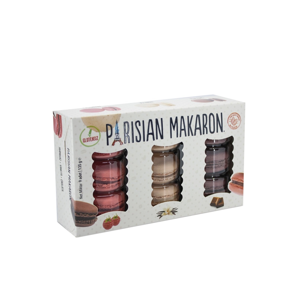 Hazz Parisian Makaron (Vanilya-Frambuaz-Çikolata)