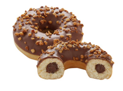 Poppies Kakao Fındık Kremalı Dolgulu Donut - 1