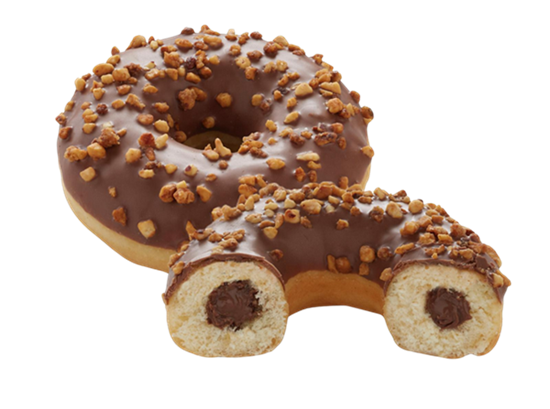 Rella Çikolatalı Fındık Kremalı  Donut