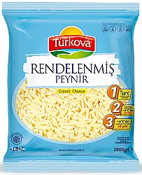 Türkova Tam Yağlı Rendelenmiş Peynir (Çubuk) - Türkova